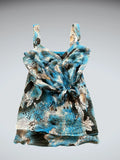 Ocean Bloom Tie Top (S)