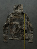 Beige print turtleneck