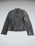 Cosan Blue Genuine Leather Jacket Women (M)