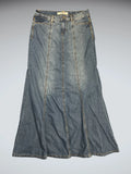 Mixit Blue Denim Maxi Skirt (S)