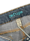 dark washed denim hotpants (M)