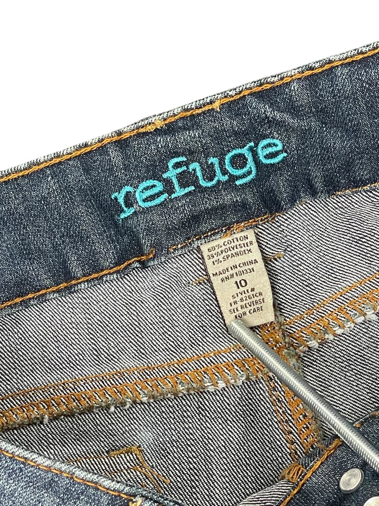 dark washed denim hotpants (M)