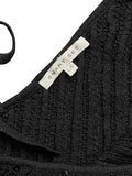 Black One-Shoulder Sequin Knit Top (L)