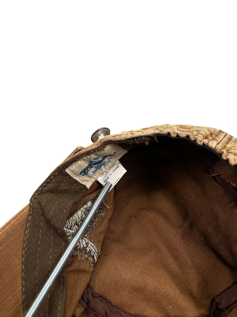 Brown Distressed Eagle Military Cap (ONESIZE)