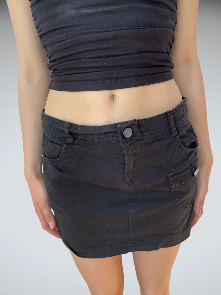 2000s cotton mini skirt