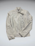 Odemi Melbourne Beige Genuine Leather Jacket (M)