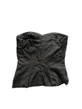 Black Studded Strapless Corset Top (S)