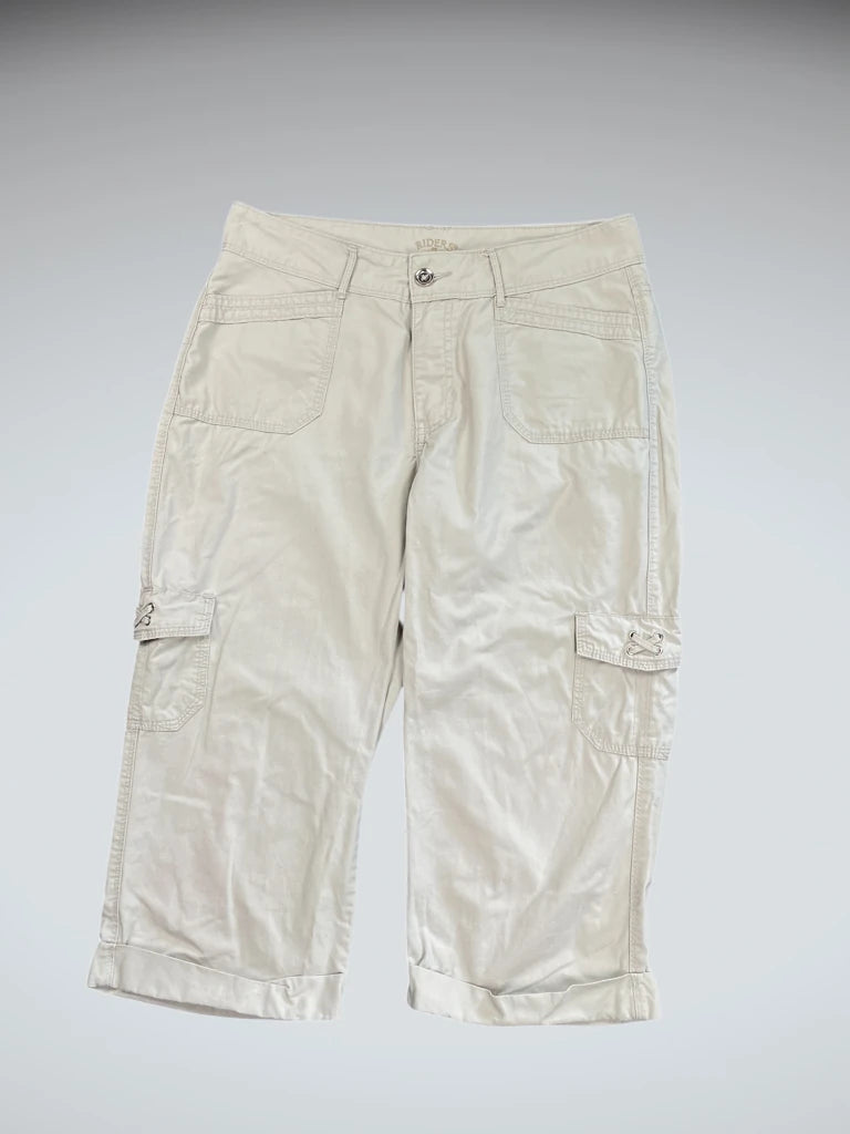 Riders Beige Capri Cargo Pants (M)
