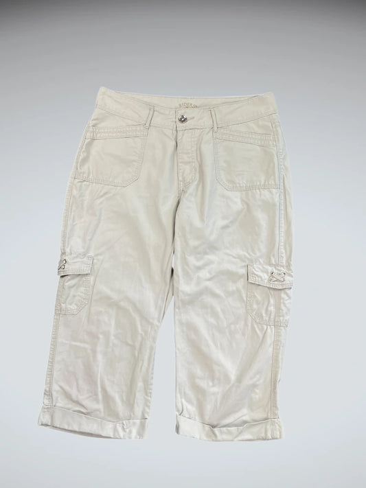 Riders Beige Capri Cargo Pants (M)