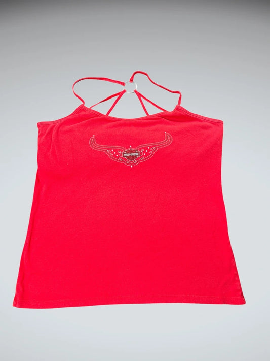 Crimson Harley Ring Strap Top (XL)