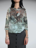 long sleeve top with eagle (M)