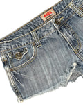 Nobo Light Wash Distressed Denim Hotpants (L)