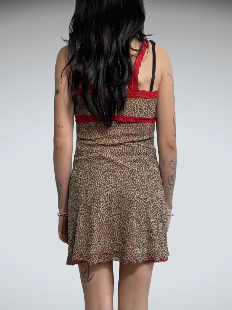 leopard print dress (S)