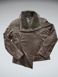 Dormeuril Brown Genuine Leather Jacket (M)