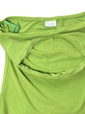 Suzy Lime Halter Neck Vintage Top (S)