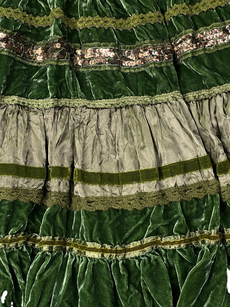 Green midi skirt by Ave 9th (M)