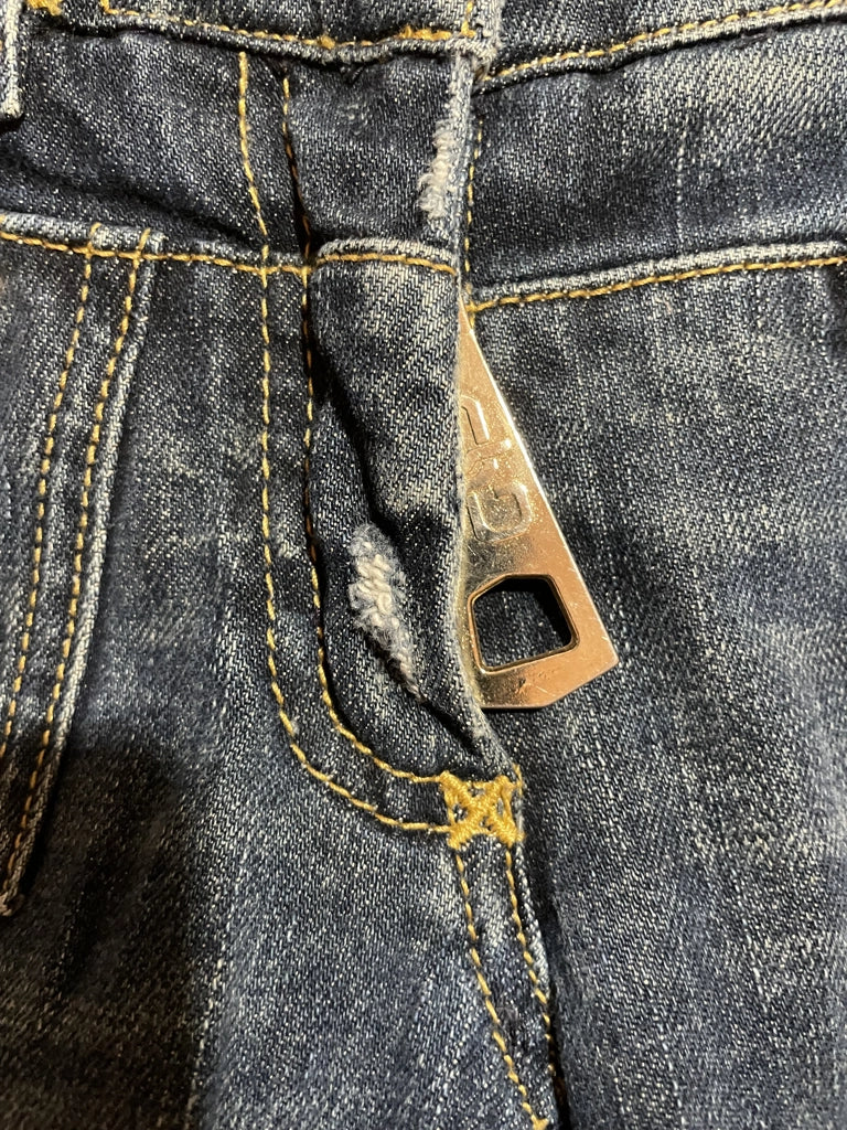 Y2K Zip Detail D&G Low Rise Jeans (M)