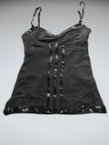 Black Sequin Embellished Camisole Top (S)
