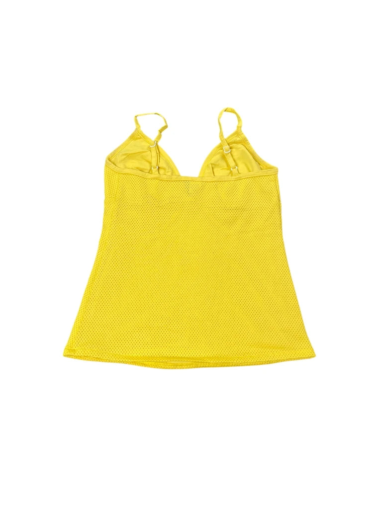 Yellow Mesh Spaghetti Strap Camisole (XS)