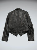 Wilsons Black Genuine Leather Vintage Jacket (M)