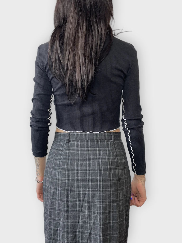 Long Sleeve Crop Top (S)
