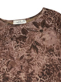 Rebellious Dreamer Boho Brown Floral Top (XS)