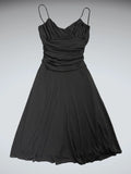 Timeless Black Ruched Evening Dress (M)