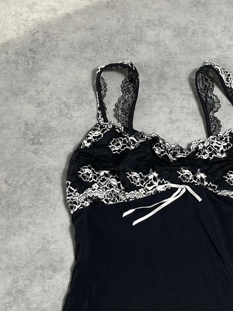 black lace top (S)