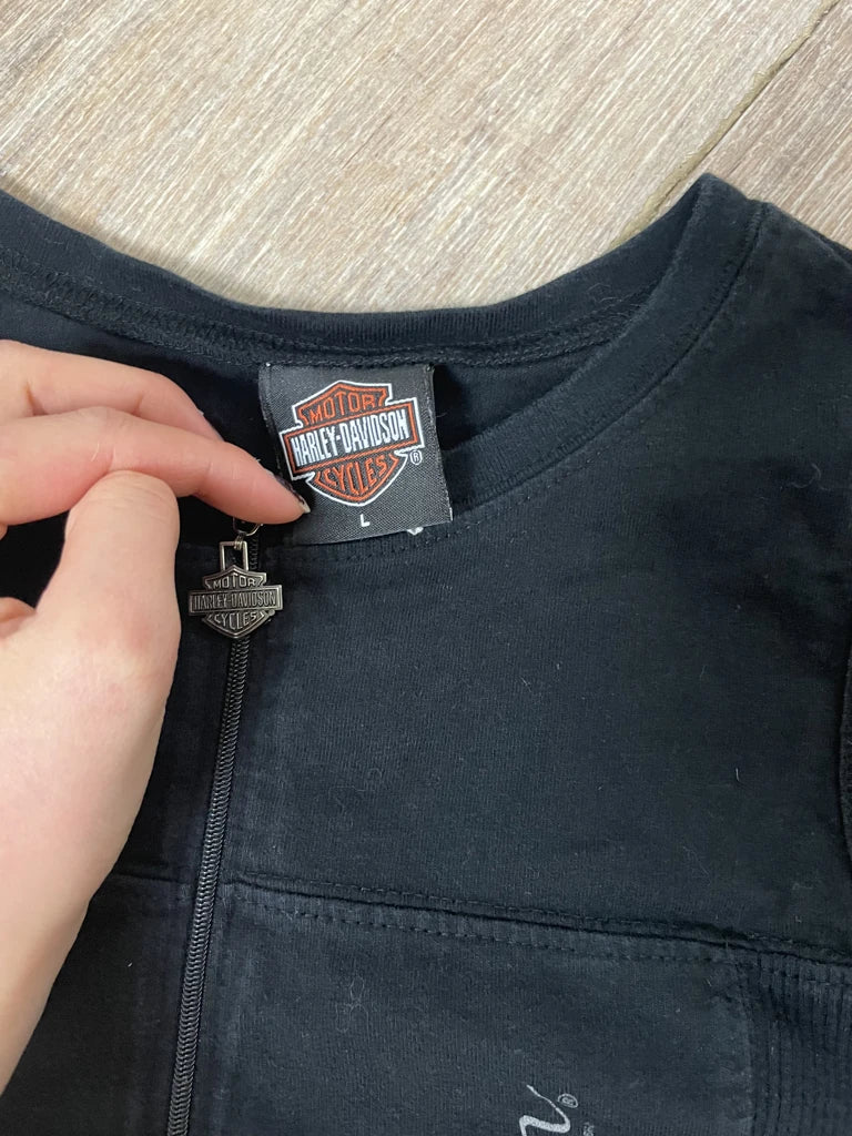 Harley Davidson zipper top