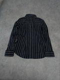 black striped shirt