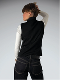 INC Black Genuine Leather Vest (S)