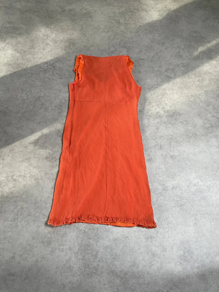 orange dress ((N/A) probably M)