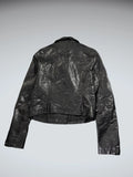 Wild Fable Black Faux Leather Jacket Women (XS)