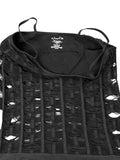 Distressed Black Sheer Vintage Top (M)