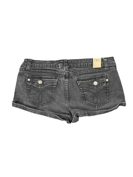 YMI Black Vintage Denim Hotpants (M)