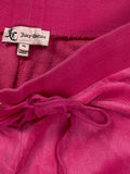Juicy Couture Pink Velour Lounge Pants with Logo Embroidery (M)
