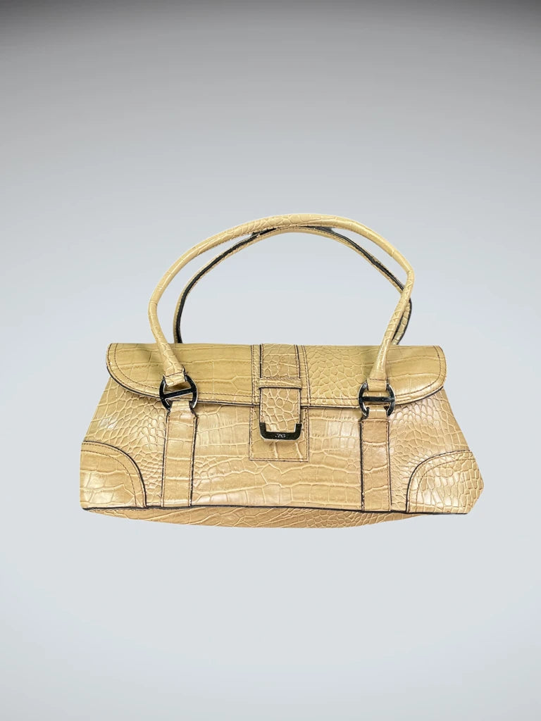 Jag Yellow Croc Effect Structured Bag (ONESIZE)