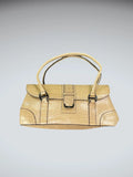 Jag Yellow Croc Effect Structured Bag (ONESIZE)