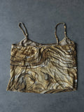 Tiger print crop top