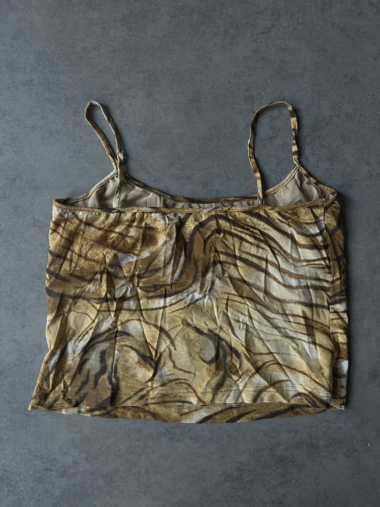Tiger print crop top