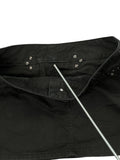 Black Cotton Mini Skirt with Rhinestone Trim (L)