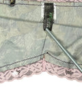 Nature Pattern Lingerie Top with Pink Detail (M)