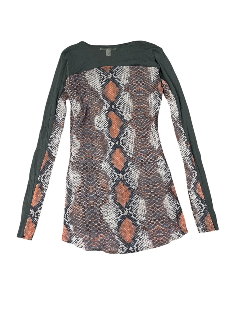Weston Wear grey snakeskin top (S)