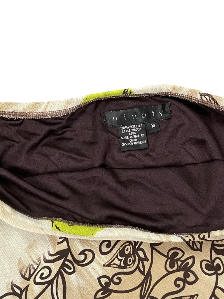 Ocean Mist Leopard Print Skirt (M)