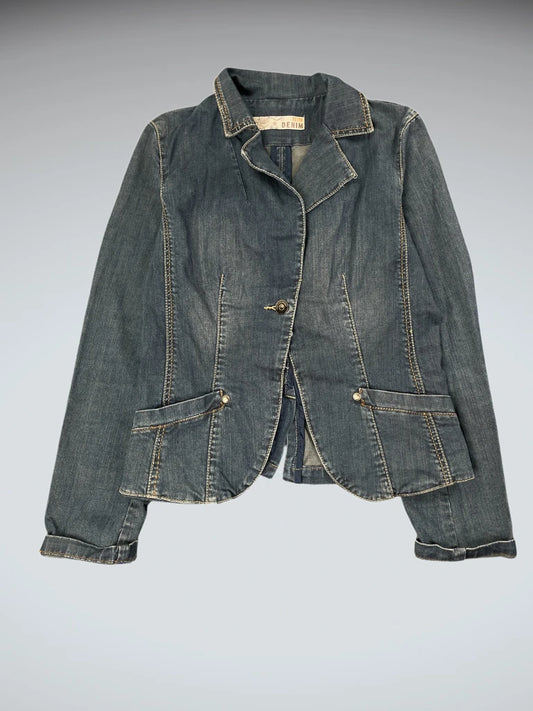 Extyn Denim Fitted Blazer (M)