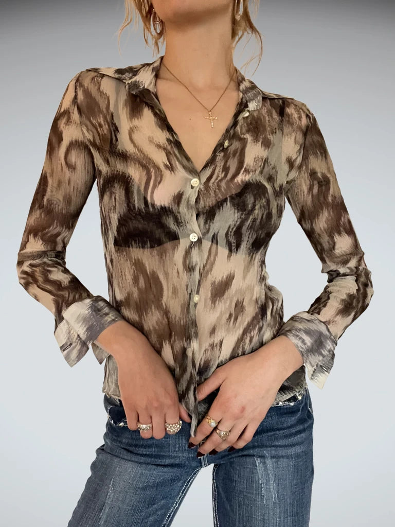 Washed Grey Blouse