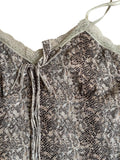 venom kiss – snakeprint lace cami (M)