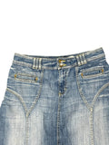Light Wash A-Line Denim Skirt (L)