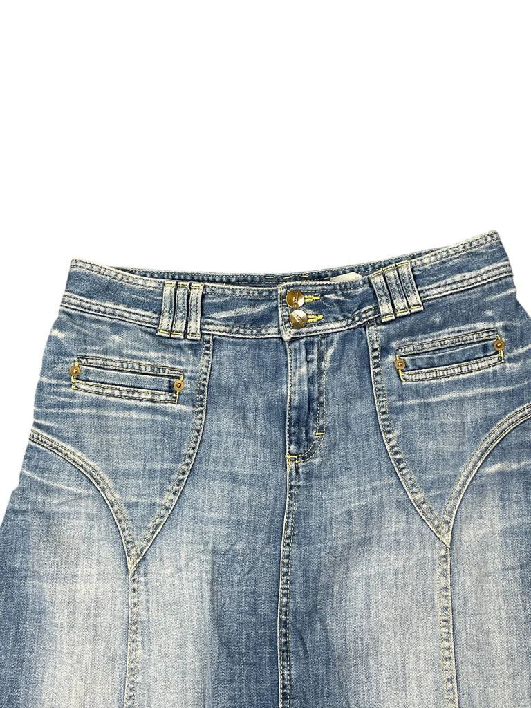 Light Wash A-Line Denim Skirt (L)