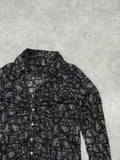 shirt with forest shadow print